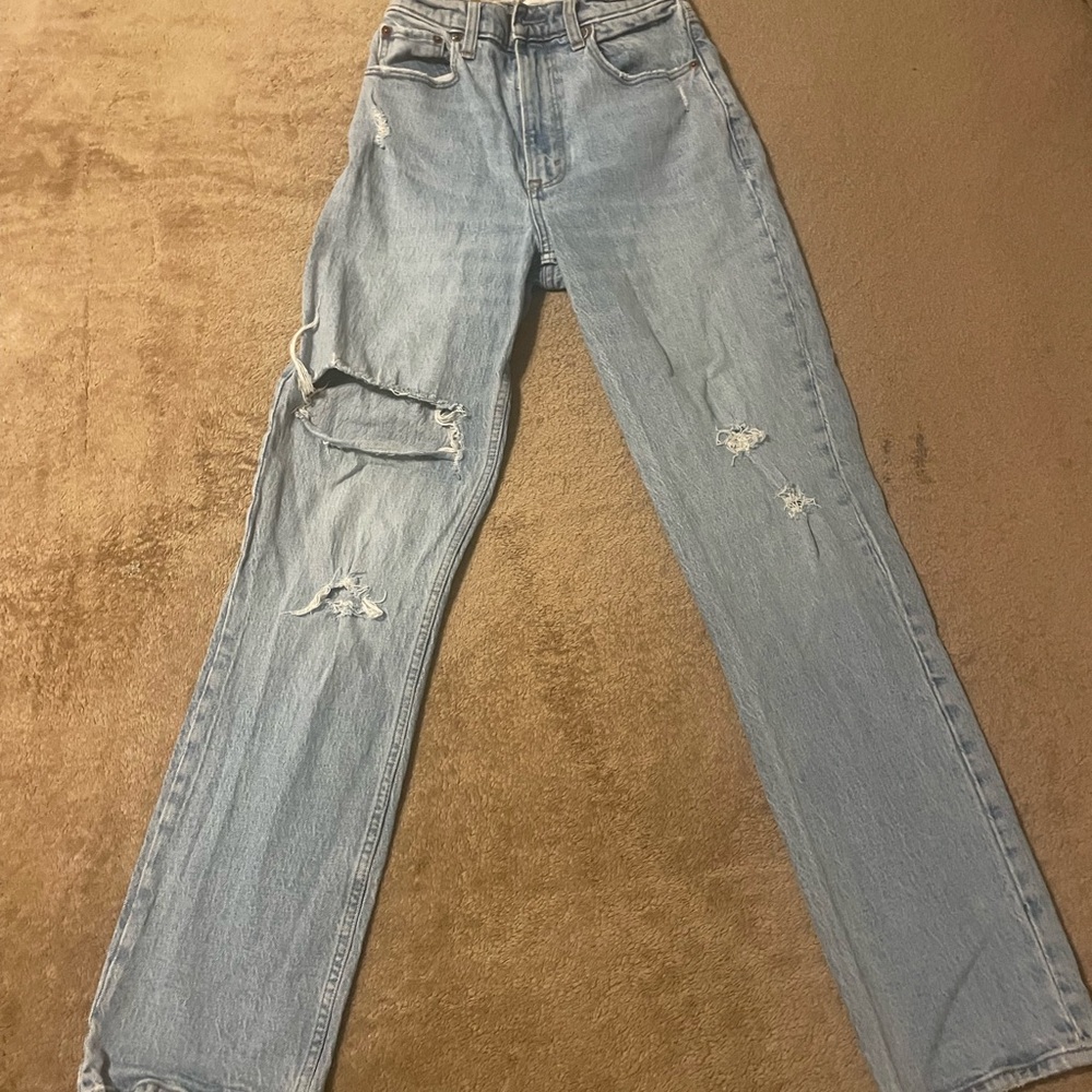 Abercrombie fitch Ladies size 0 straight ultra high rise